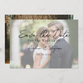 Rustic Tree Heart Photo Enregistrer Les Cartes De  (Devant / Derrière)