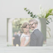 Rustic Tree Heart Photo Lights Merci Cartes (Debout devant)