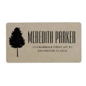 RUSTIC TREE RETOURADRES LABELS (Voorkant)