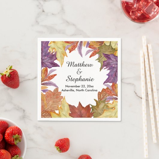 Rustic Tree verlaat Vrijgezellenfeest voor herfstb Servetten (Insitu)