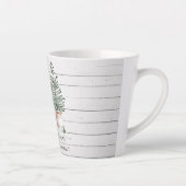 Rustic Trees kerstfeestdag latte Mok (Rechts)