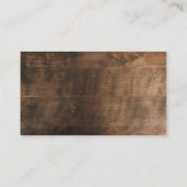 Rustic Trendy Loyalty Kaart Visitekaartje (Achterkant)