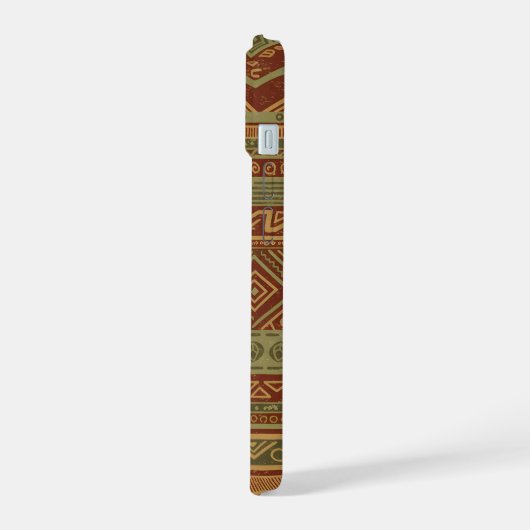Rustic Tribal Geometric Pattern Earthy Boho Chic (Côté gauche)