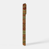 Rustic Tribal Geometric Pattern Earthy Boho Chic iPhone 15 Hoesje (Rechterkant)