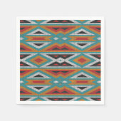 Rustic Tribe Mosaic Native American Indian Pattern Servetten (Voorkant)