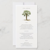 Rustic Tropical Beach Palm Trees Mariage Carte Men (Devant)