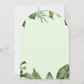 Rustic Tropical Jungle Cute Toucan Baby Shower Kaart (Achterkant)