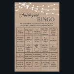 Rustic Trouver l'invité bingo nuptiale douche jeu<br><div class="desc">Profitez de votre douche nuptiale avec ces jeux simples et mignons. Consultez notre collection pour plus de jeux de douche nuptiale dans le même style. Veuillez noter que ces jeux ne sont pas modifiables.</div>