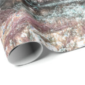 Rustic Truck White Grey Retro Disted Cadeaupapier (Rol Hoek)