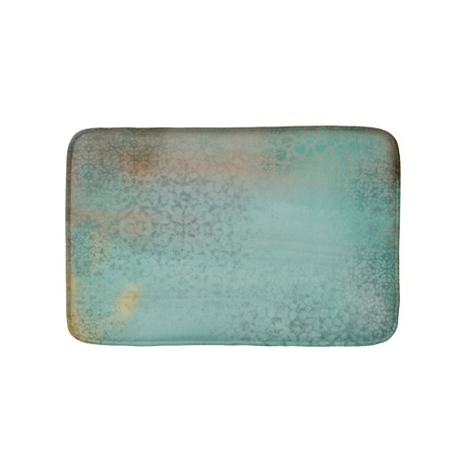 Rustic Turquoise Antiek  druk Badmat (Voorkant)