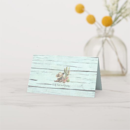 Rustic Turquoise country Western Wedding (Achterkant)