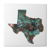 Rustic Turquoise Texas Tegeltje (Voorkant)