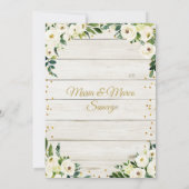 Rustic Twin Mexican Baptism & Third Birthday Kaart (Achterkant)