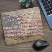 Rustic Typografie 2e wijziging Amerikaanse vlag Muismat