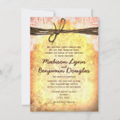 Rustic Typography Wedding Invitations Kaart (Voorkant)