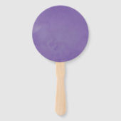 Rustic Ultra Violet Waterverf Floral Handwaaier (Achterkant)