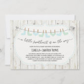 Rustic Valentijnsdag Boy's Baby shower Kaart (Voorkant)