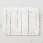 Rustic Valentijnsdag Boy's Baby shower Kaart (Achterkant)