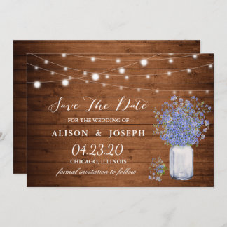 Rustic vergeet niet dat ik geen last heb van het h save the date