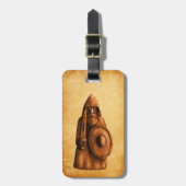 Rustic Viking Bagagelabel (Voorkant verticaal)