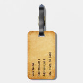 Rustic Viking Bagagelabel (Achterkant verticaal)