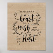 Rustic Vines Mariage Invité Réserver affiche du co (Devant)