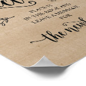 Rustic Vines Mariage Livre d'or photo Signal (Coin)