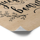 Rustic Vines Wedding Guest board Poster (Hoek)