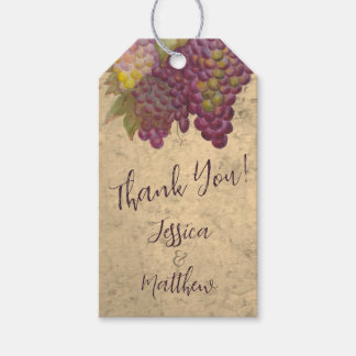 Rustic Vineyard Couples “Thank You" Favor  Cadeaulabel