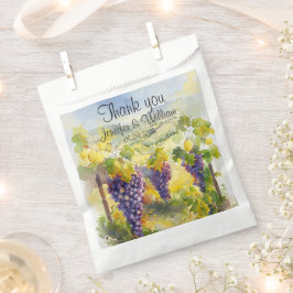 Rustic Vineyard Grapes Lemons Italy Wedding Bedankzakje