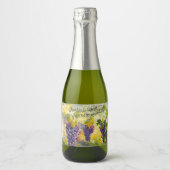Rustic Vineyard Grapes Lemons Italy Wedding   Sparkling Wijnetiket (Voorkant)