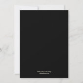 Rustic Vineyard Wedding Invitation - Black Kaart (Achterkant)