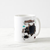 Rustic Vintage Car Grunge Art Koffiemok (Voorkant rechts)