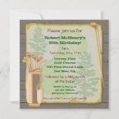 Rustic Vintage Golf Party Tournoi Invitation (Devant)