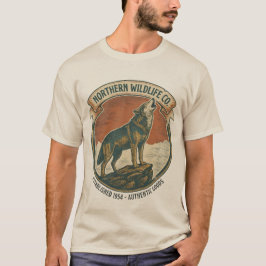 Rustic Vintage Howling Wolf Nature Lover T-shirt