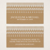 Rustic Vintage Lace Kraft (Devant & derrière)