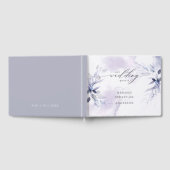 Rustic Violet Foliage Mariage Livre d'invité (Complet)