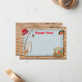 Rustic Vist Creditcard Notitiekaartje (Voorkant / Achterkant in situ)