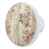 Rustic Vitage Roos Keramische Knop (Rechts)