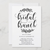 Rustic Vrijgezellenfeest Brunch Uitnodiging (Voorkant)