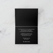 Rustic Wagon Wheel Black Bereavement Bedankkaart (Binnen)