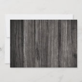 Rustic Wagon Wheel Wood Foto's: Levensgeviering Kaart (Achterkant)