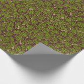 Rustic Walnut Pattern Gold Cadeaupapier (Hoek)