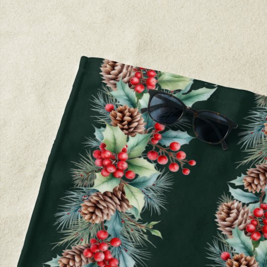 Rustic Watercolor Border Strandlaken (In situ)