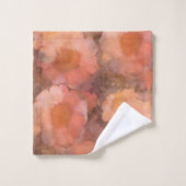 Rustic Watercolor Daisy Floral Pattern (Gant de toilette)