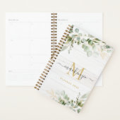 Rustic Watercolor Eucalyptus Monogram (Devant avec enveloppe)