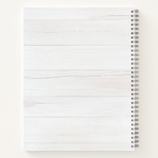 Rustic Watercolor Eucalyptus Monogram Notitieboek (Achterkant)