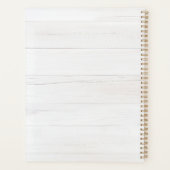 Rustic Watercolor Eucalyptus Monogram Planner (Achterkant)