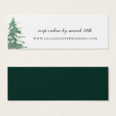 Rustic Watercolor Forest Mariage Website RSVP (Devant & derrière)
