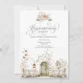 Rustic Watercolor Housewarming Party Invitation (Devant)